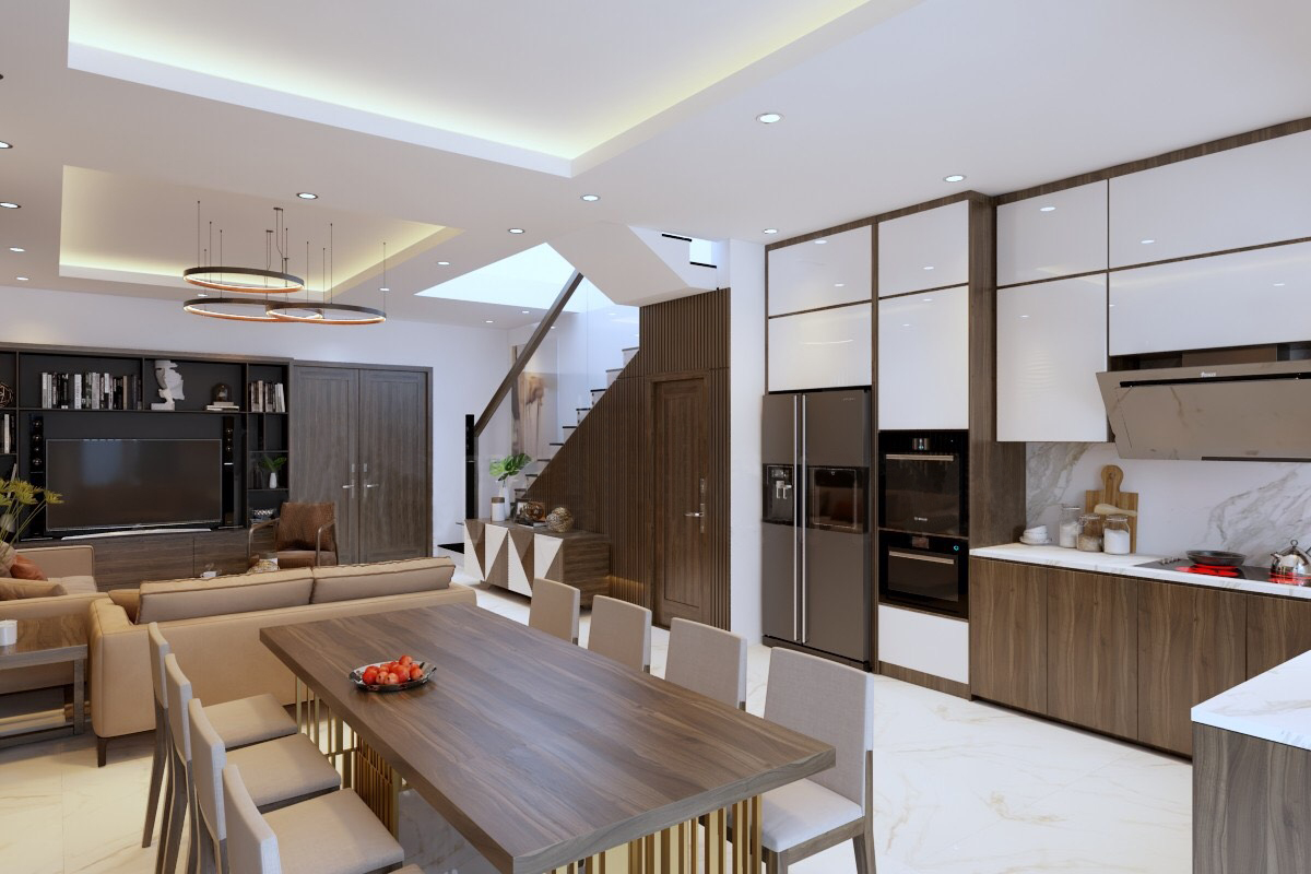 Thi công nội thất gỗ óc chó