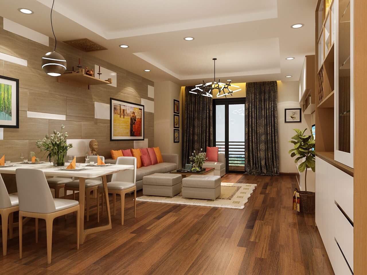 Nội thất gỗ óc chó phòng khách