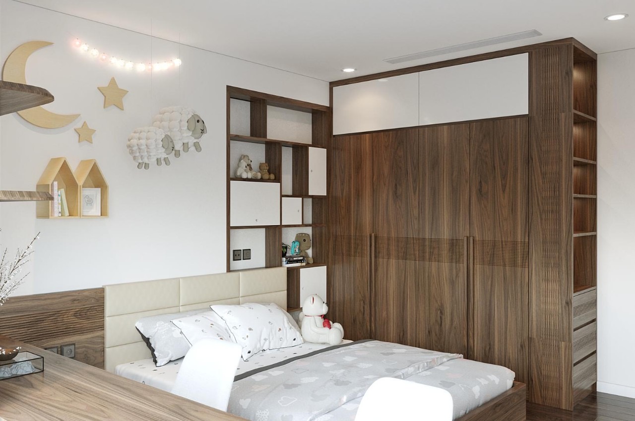 giường ngủ gỗ tự nhiên cao cấp cho bé