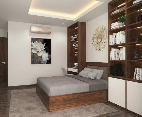 Tủ áo gỗ óc chó hiện đại - Hình ảnh 2