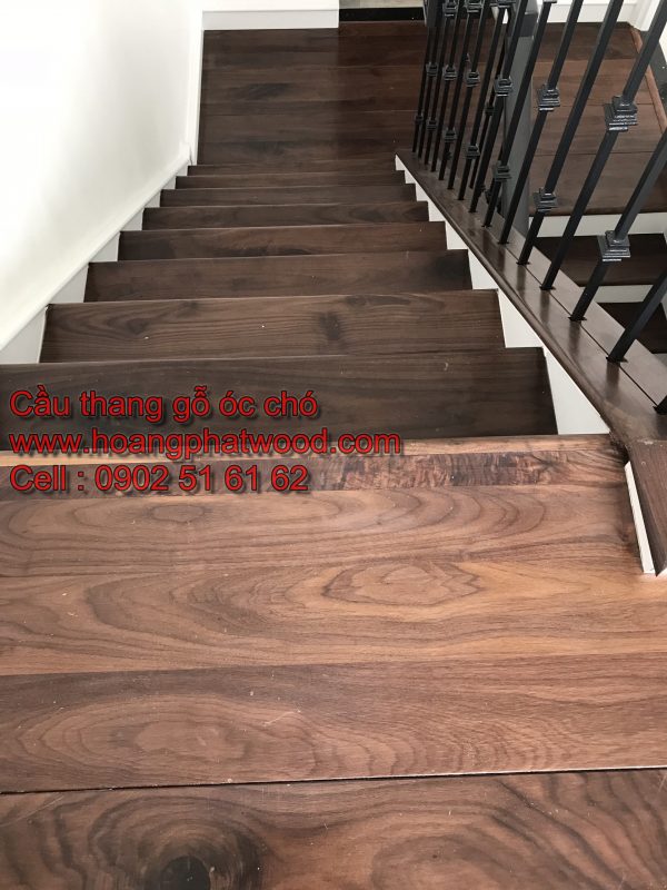 Cầu thang gỗ giả tỵ hình ốc xoắn - Hình ảnh 4
