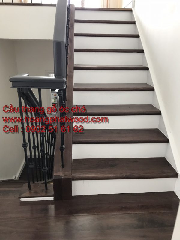 Mặt cầu thang gỗ óc chó - Hình ảnh 6