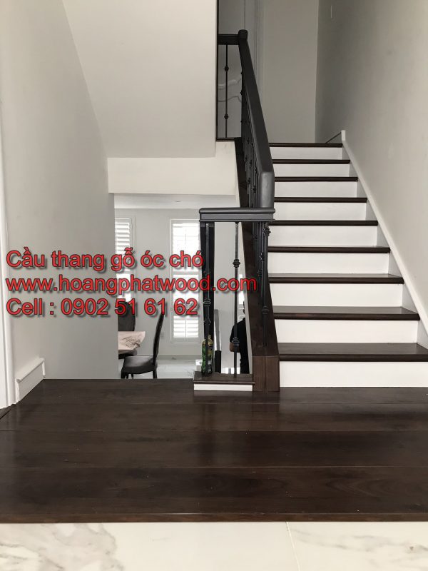 Thi công cầu thang bằng gỗ Tphcm - Hình ảnh 17