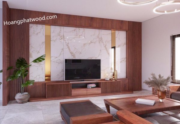 Đồ sofa gỗ óc chó phóng khách - Hình ảnh 3