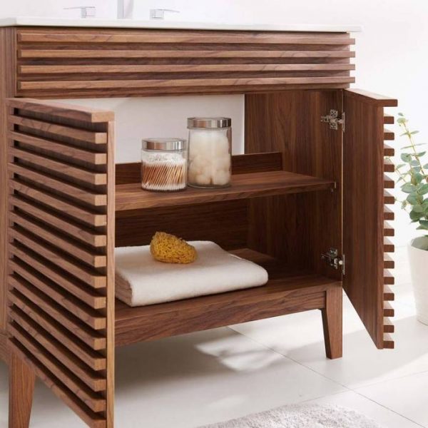 Tủ phòng tắm lavabo gỗ teak - Hình ảnh 3