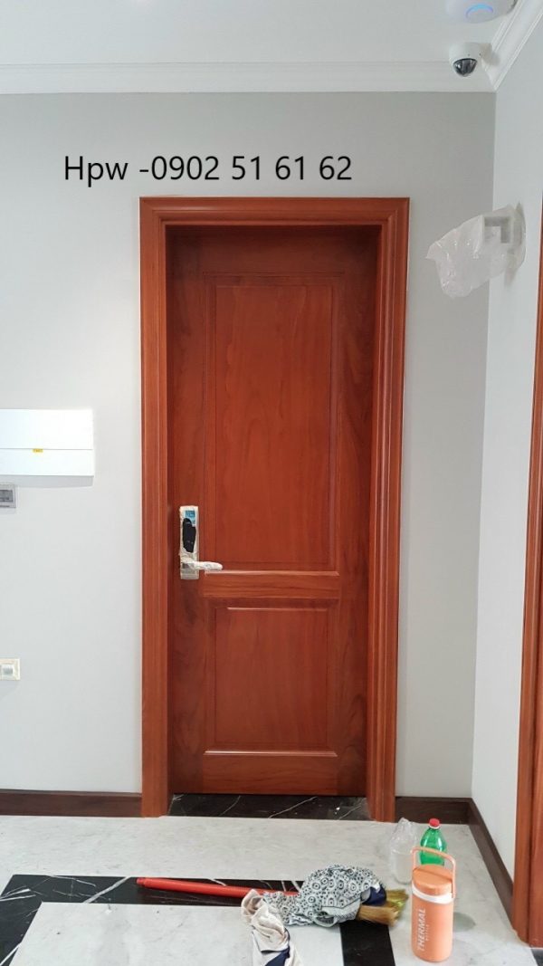 Cửa gỗ tự nhiên gõ đỏ - Hình ảnh 4