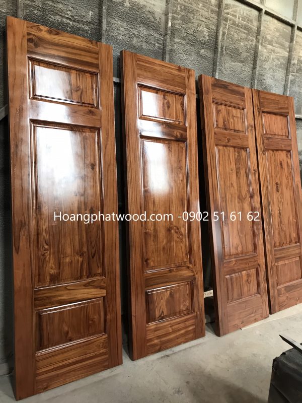 Cửa 4 cánh gỗ teak - Hình ảnh 5