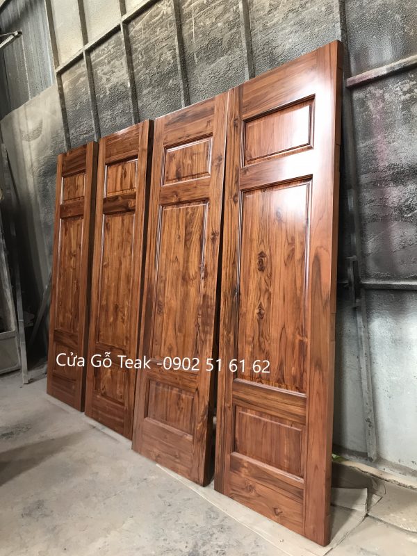 Cửa phòng ngủ gỗ teak - Hình ảnh 6