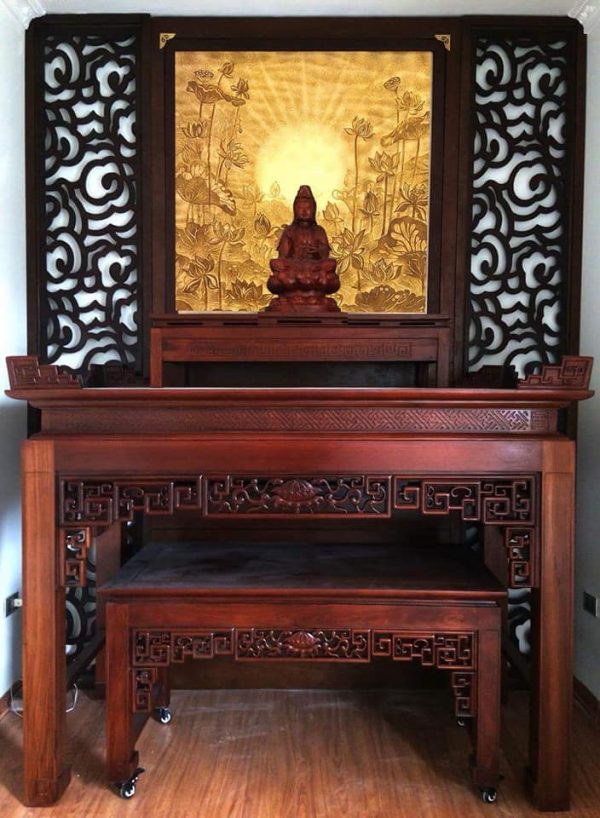 Thi công đồ gỗ phòng thờ - Hình ảnh 7