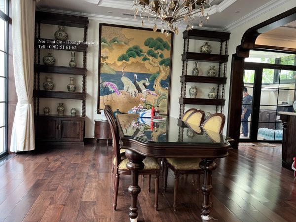 Bộ bàn gỗ óc chó dùng cho phòng ăn - Hình ảnh 4