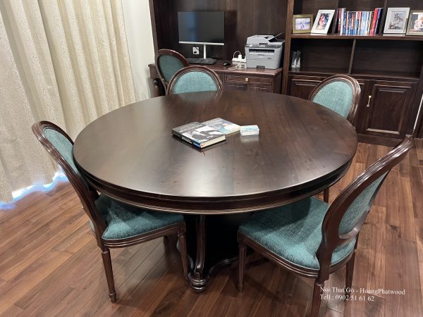Bàn làm việc gỗ óc chó tự nhiên - Hình ảnh 6