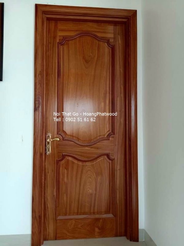 Cửa phòng ngủ gỗ gõ đỏ - Hình ảnh 4