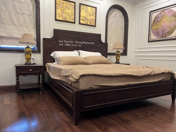 89+ Mẫu giường ngủ đẹp gỗ tự nhiên HPW - Hình ảnh 6