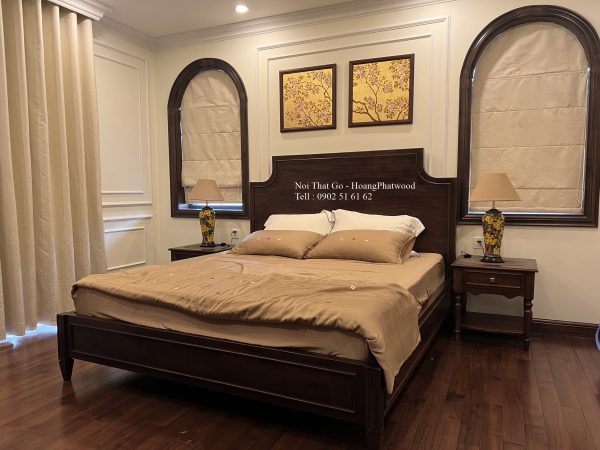Bộ giường ngủ kiểu dáng indochine - Hình ảnh 6