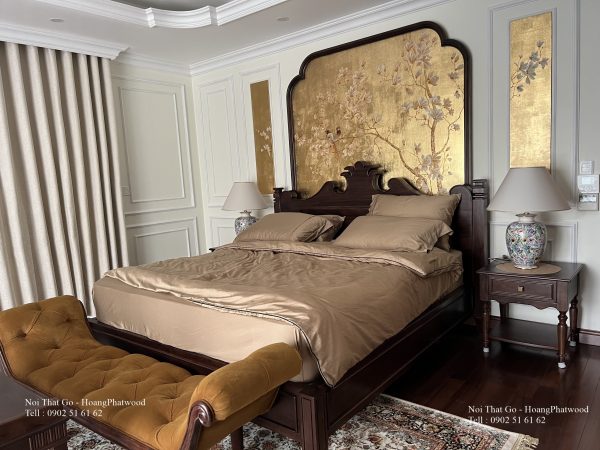 Bộ giường ngủ kiểu dáng indochine - Hình ảnh 3