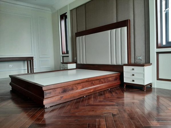 100 Kiểu Giường ngủ đẹp gỗ óc chó