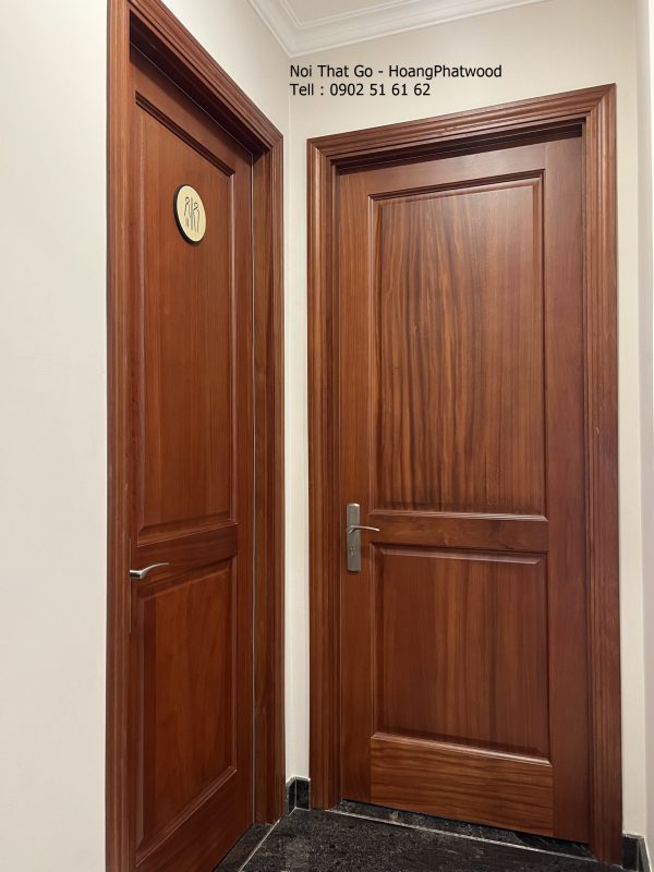 Bộ cửa phòng gỗ gõ đỏ - Hình ảnh 2