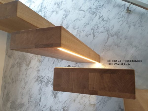 Gỗ óc chó làm bậc cầu thang 90mm - Hình ảnh 5