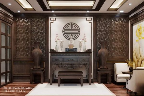 Báo giá bàn thờ gỗ óc chó - Hình ảnh 7