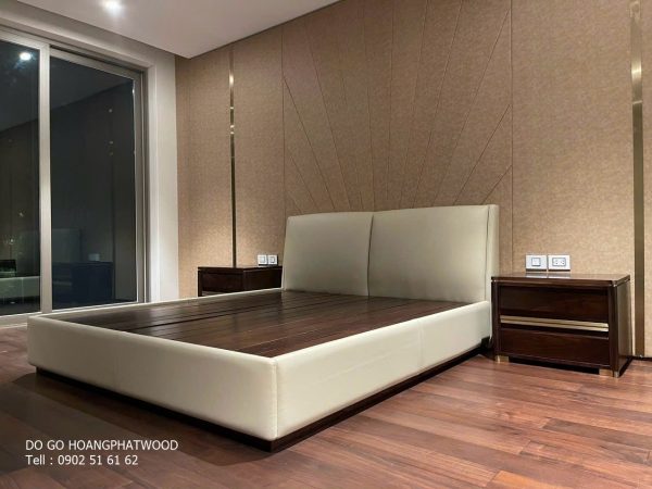 89+ Mẫu giường ngủ đẹp gỗ tự nhiên HPW - Hình ảnh 5