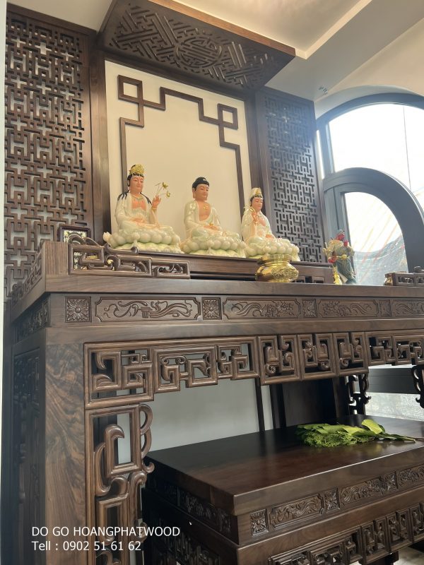 Báo giá bàn thờ gỗ óc chó
