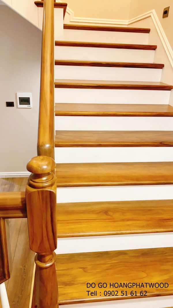 Bảng giá cầu thang loại gỗ teak - Hình ảnh 6