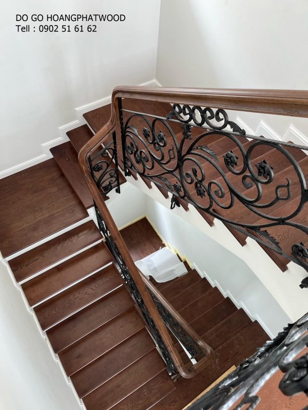 Cầu Thang Gỗ Sồi Mỹ (Oak) - Hình ảnh 3