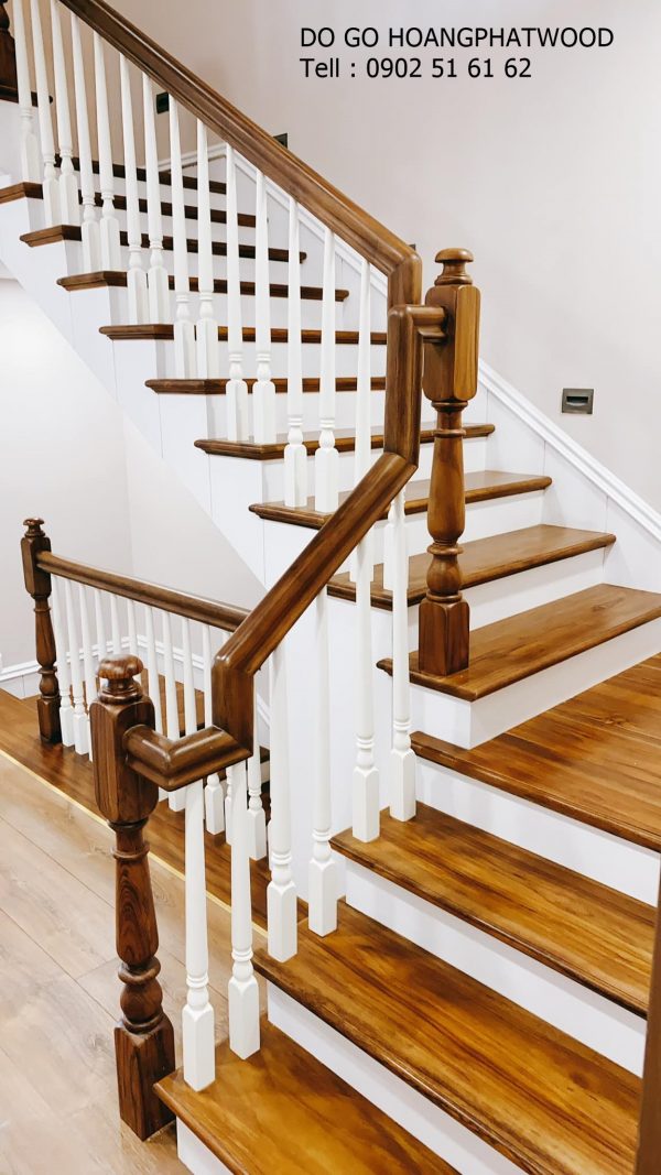Bảng giá cầu thang loại gỗ teak - Hình ảnh 7