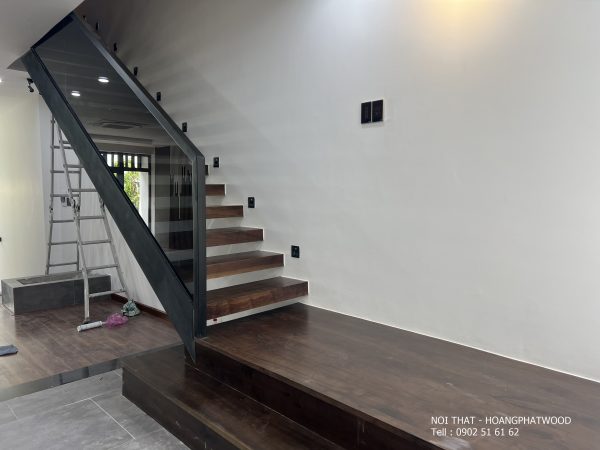 Bảng giá cầu thang gỗ óc chó ghép - Hình ảnh 6