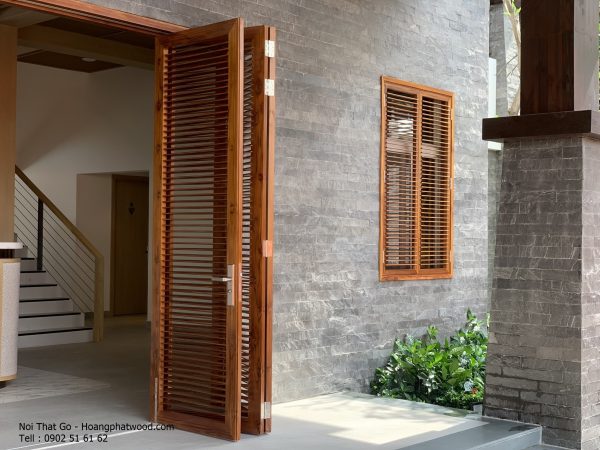 Bảng Giá Cửa Gỗ Teak Pano Kính - Hình ảnh 4
