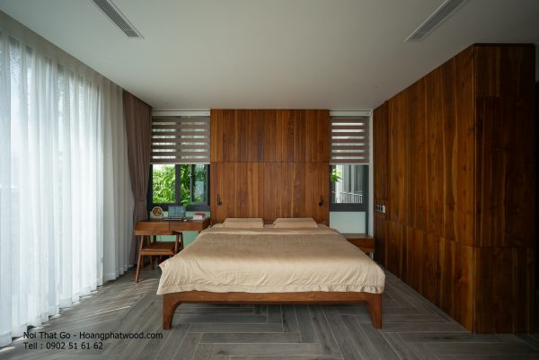 89+ Mẫu giường ngủ đẹp gỗ tự nhiên HPW - Hình ảnh 2