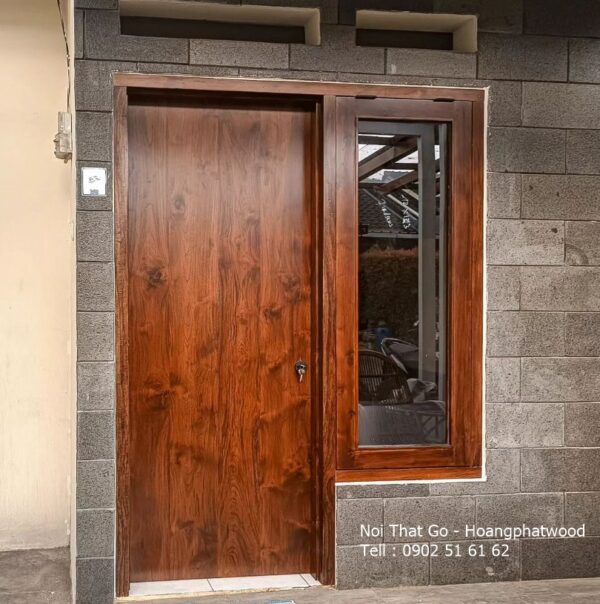 Bảng giá cửa gỗ óc chó cánh phẳng - Hình ảnh 4