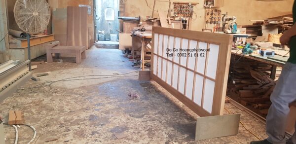 Cửa gỗ sồi giấy shoji nhật bản - Hình ảnh 6