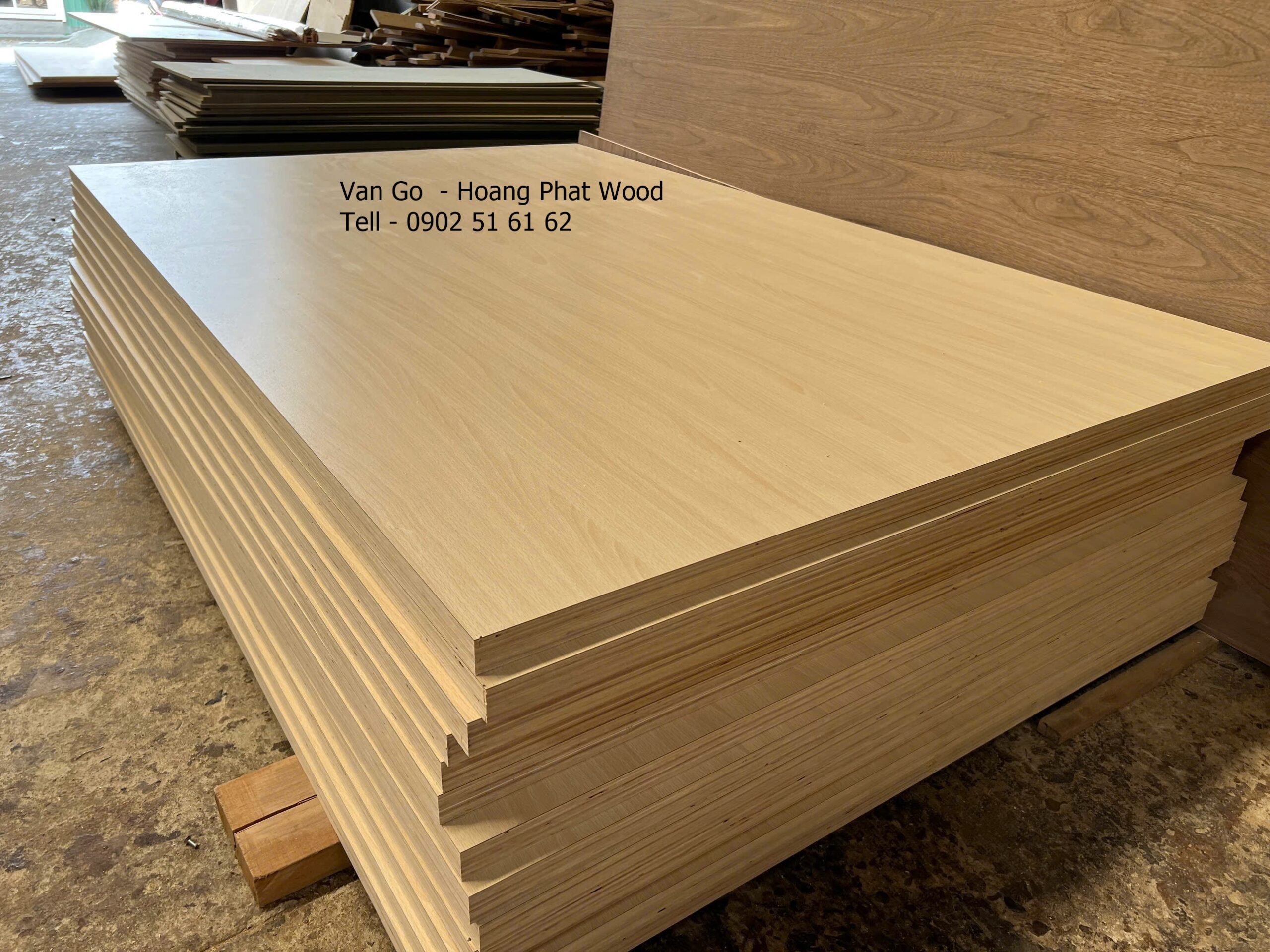 Dòng ván gỗ plywood - Mặt dán mica (Focmica) vân gỗ