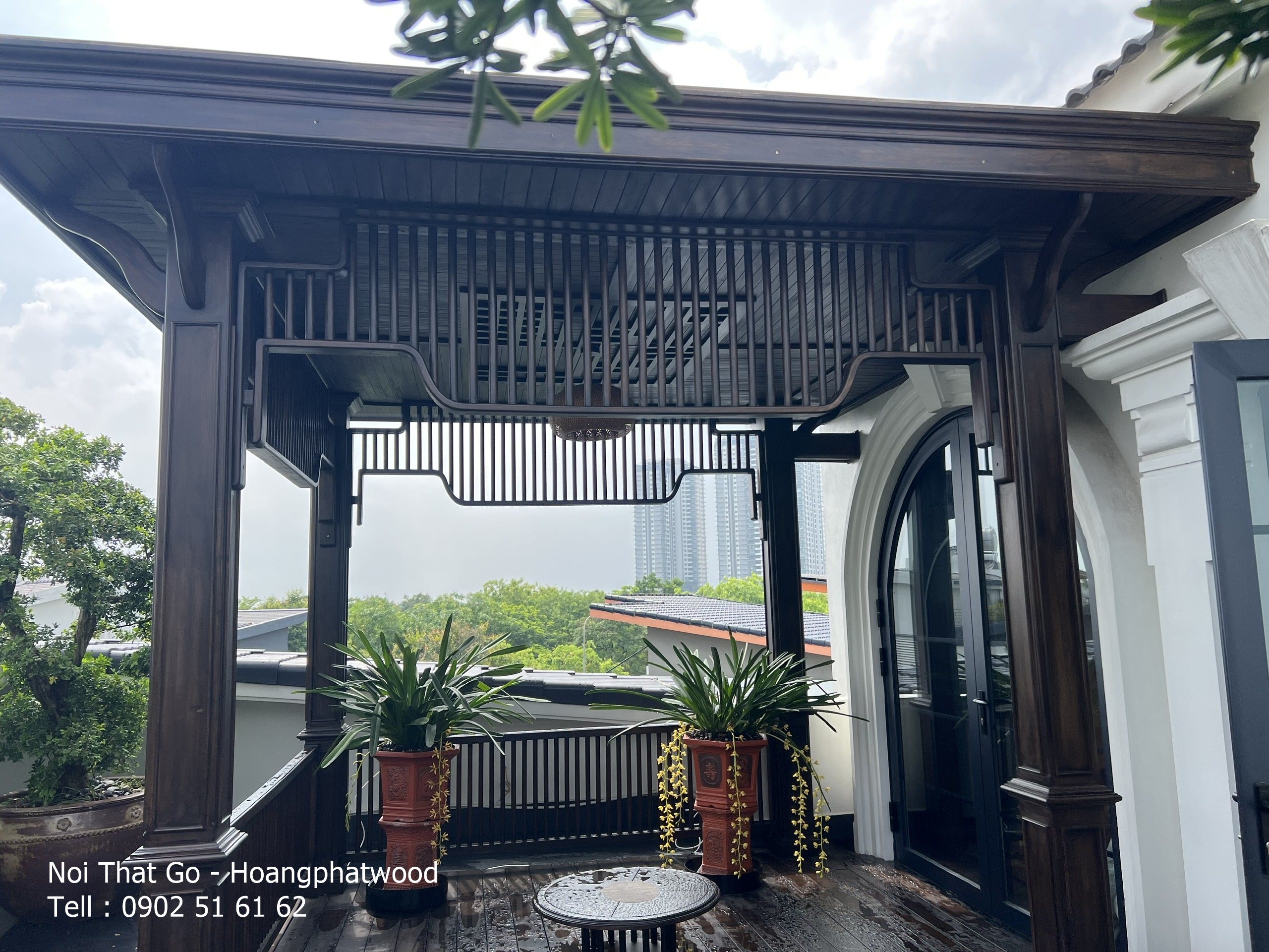 Gỗ teak hàng tròn chiều dài 3m -6m - Nhà gỗ tự nhiên ngoài trời