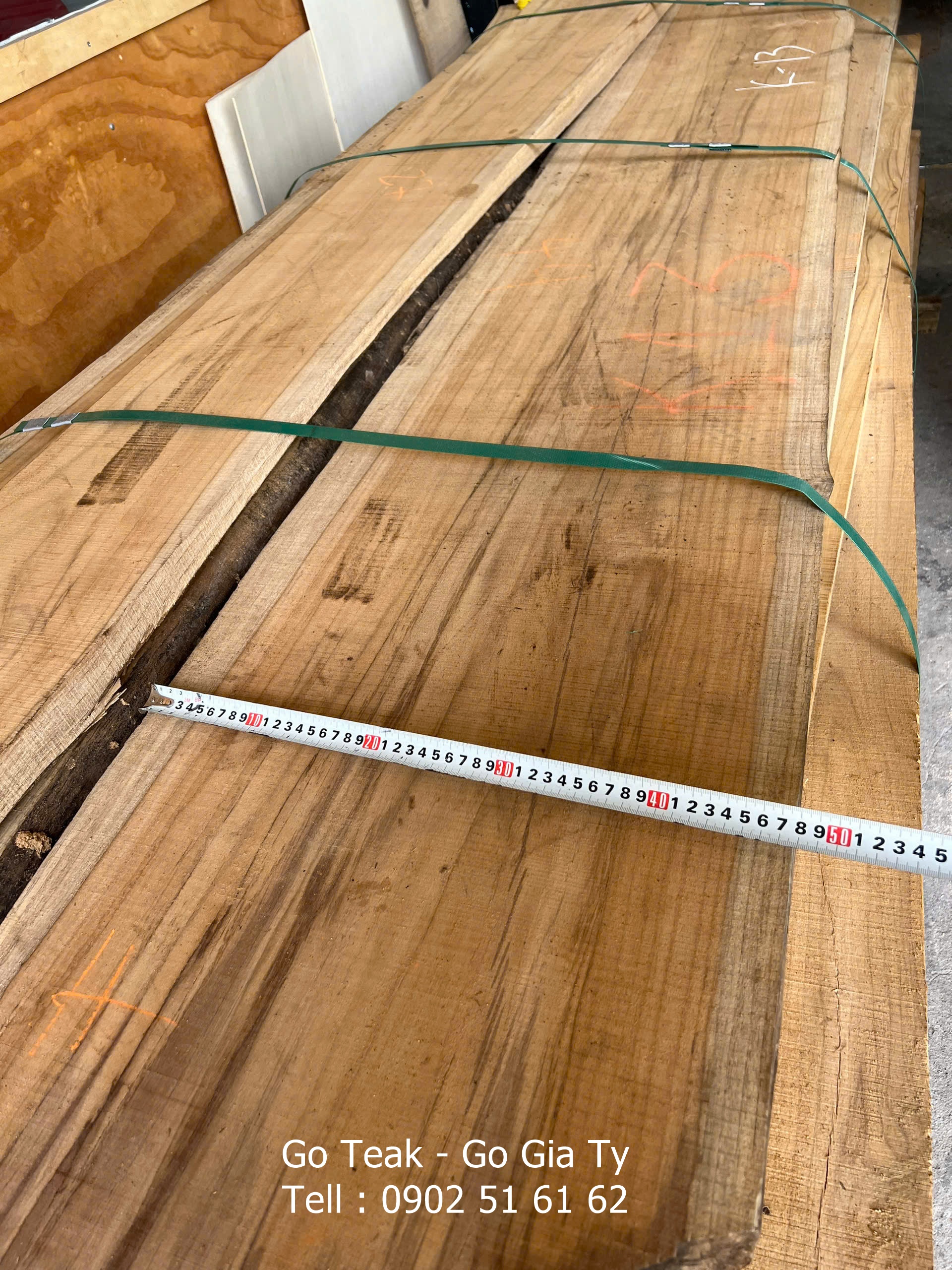 GỖ XẺ PHÁCH LÀM MẶT BÀN - GỖ TEAK (GIÁ TỴ)