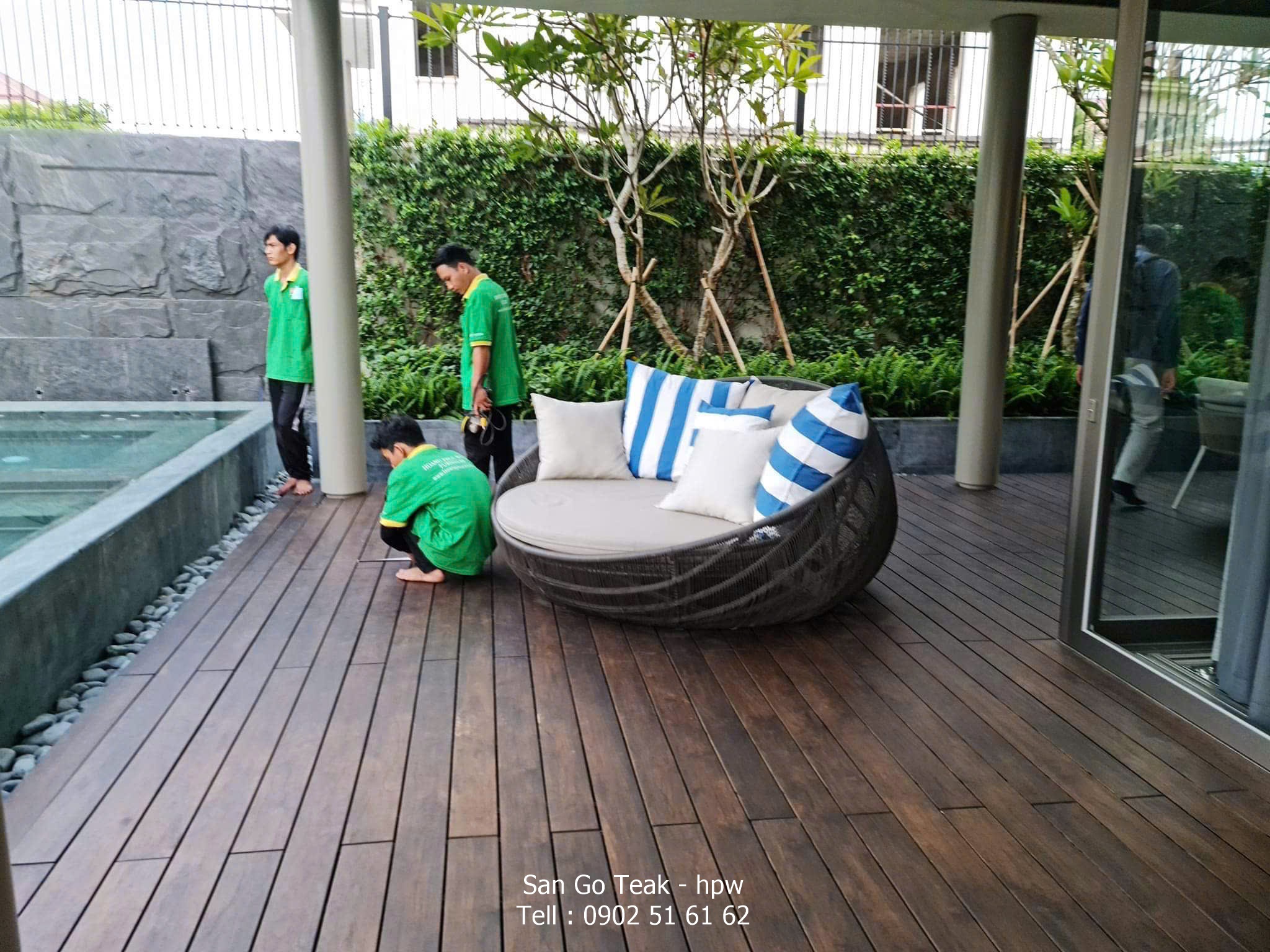 Phôi gỗ teak chạy làm ván sàn