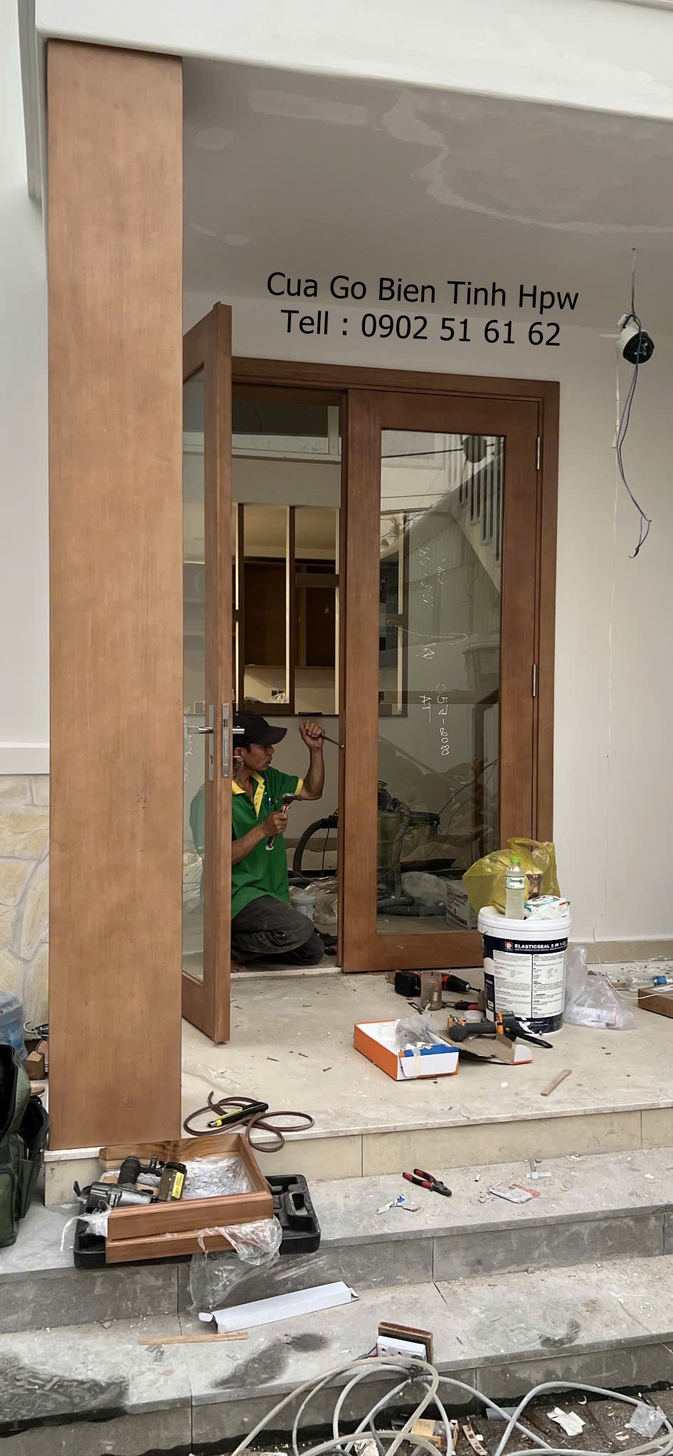 Gỗ biến tính - Nội thất cửa - Cửa chính gỗ biến tính